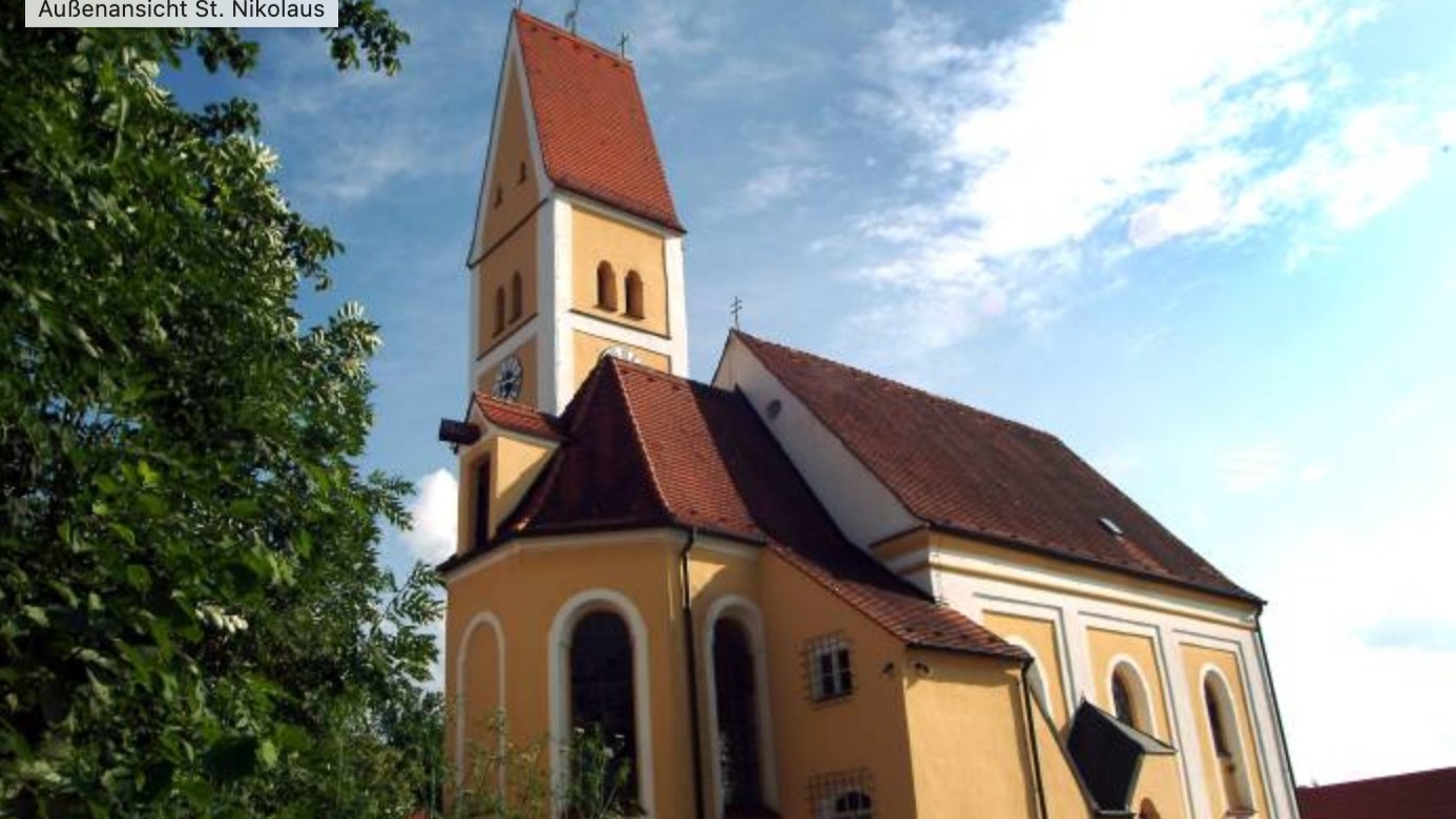 St. Nikolaus in Hausen. Bildquelle Pfarrei Geltendorf