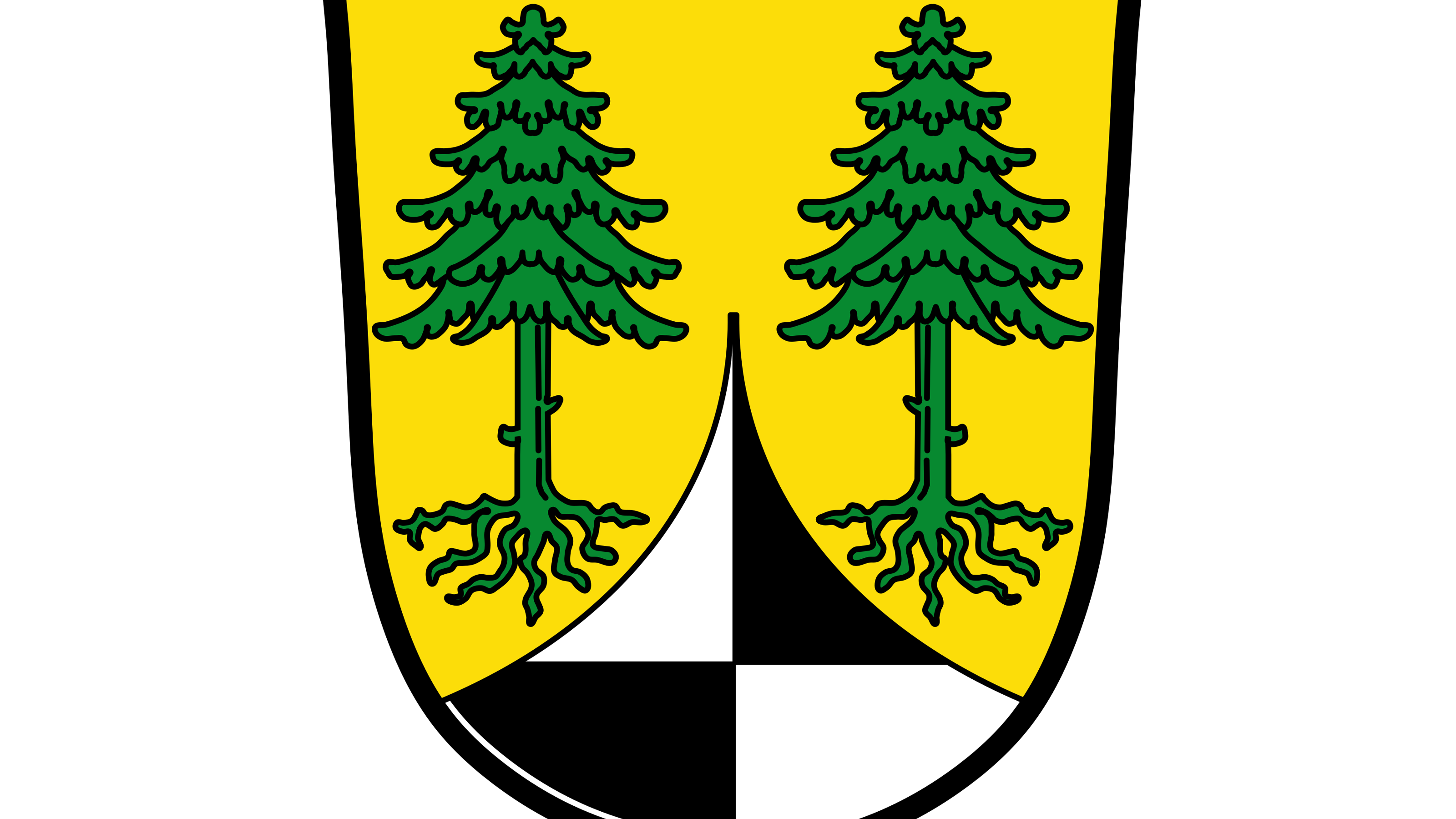 Das Wappen von Dentlein am Forst, Quelle Wikipedia.