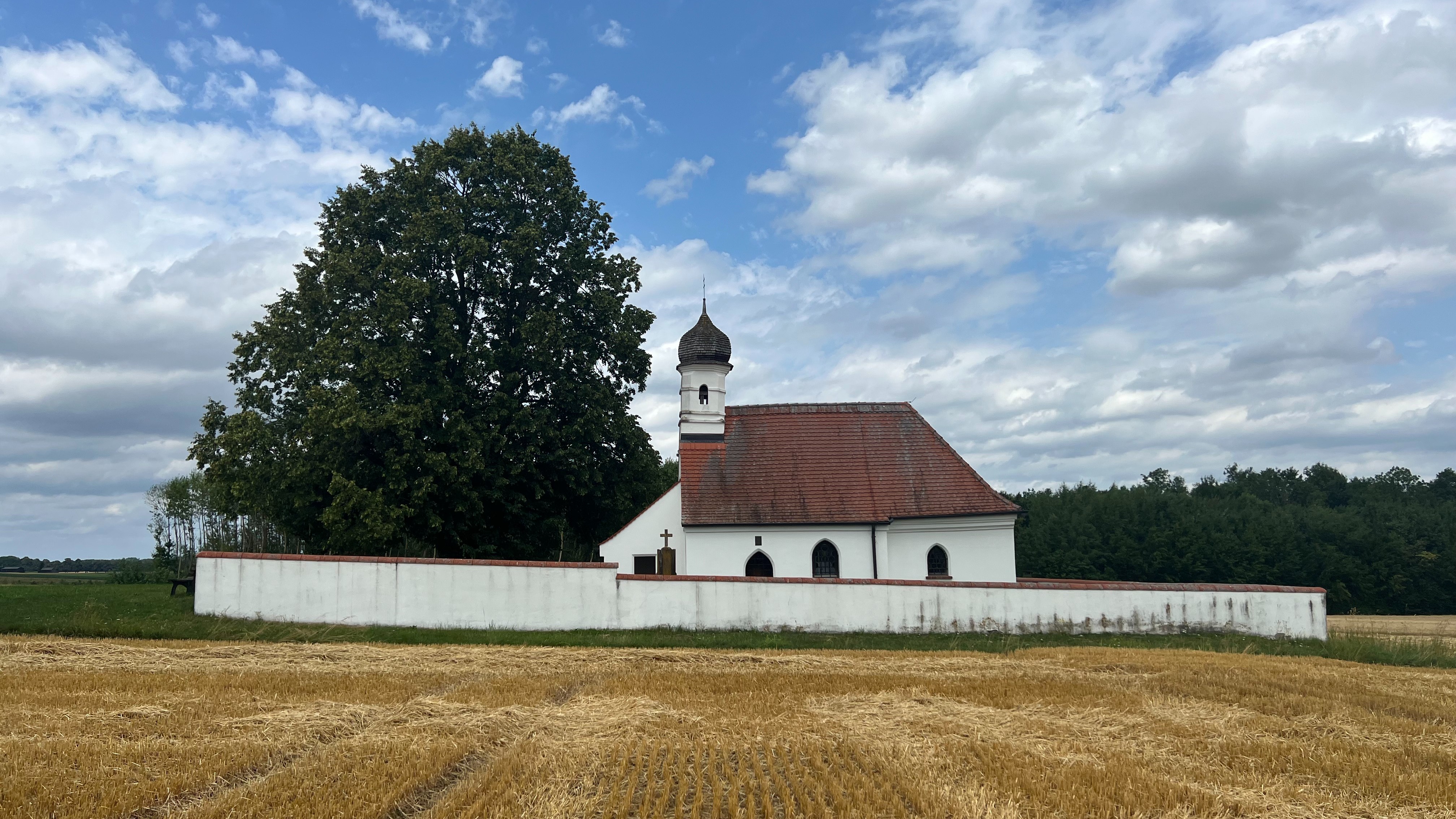 Feldkapelle St. Walburga in Kaufering, Landkreis Landsberg am Lech, Nordansicht, Foto Wolfgang Hauck, 2023