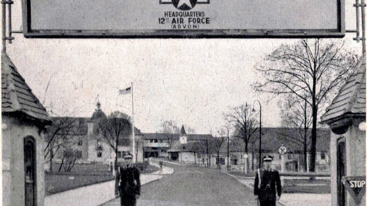 Foto aus der Broschüre: Welcome. Landsberg Air Base, 1951
