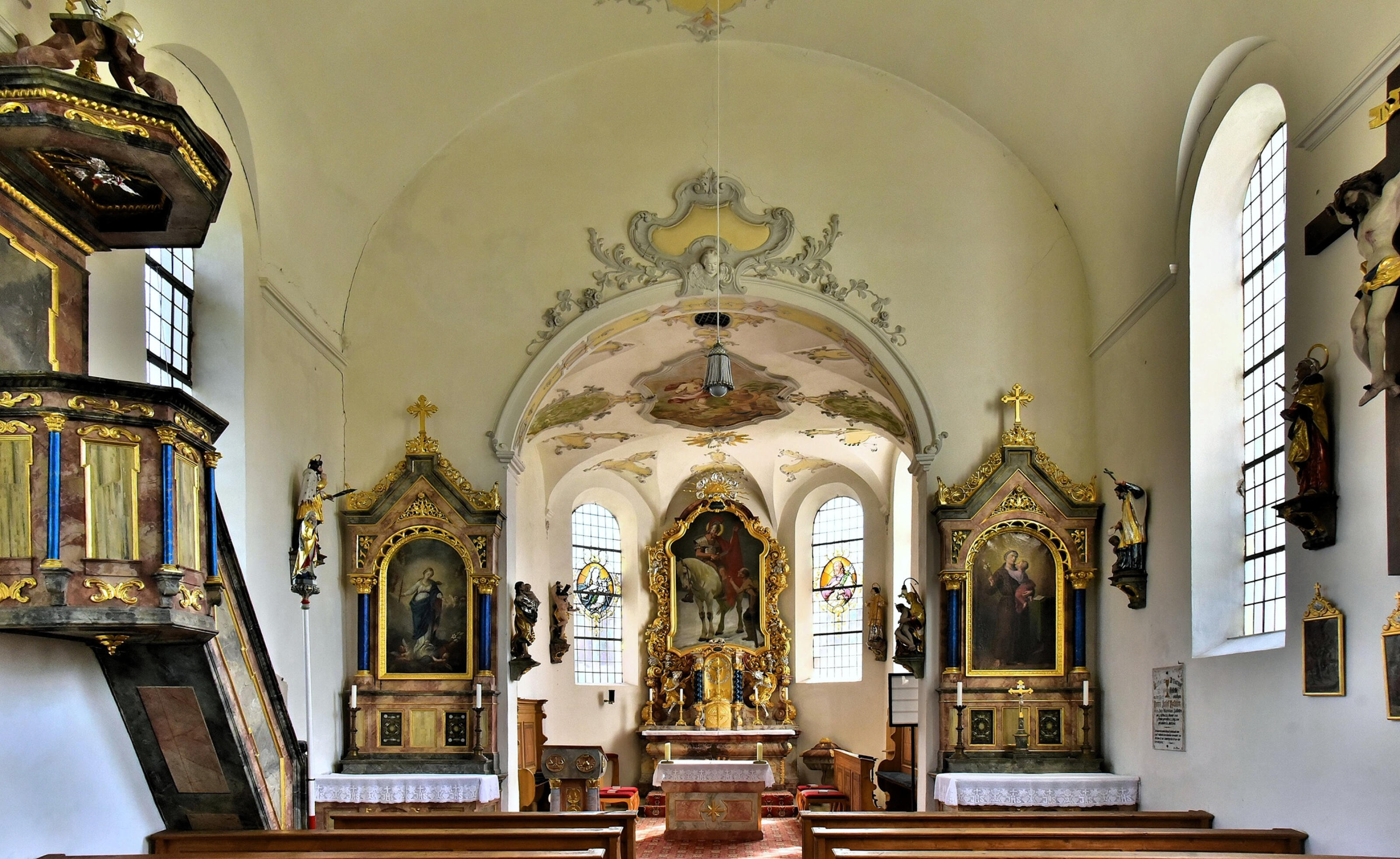 Deckengemälde in St. Martin Foto josef Dorner