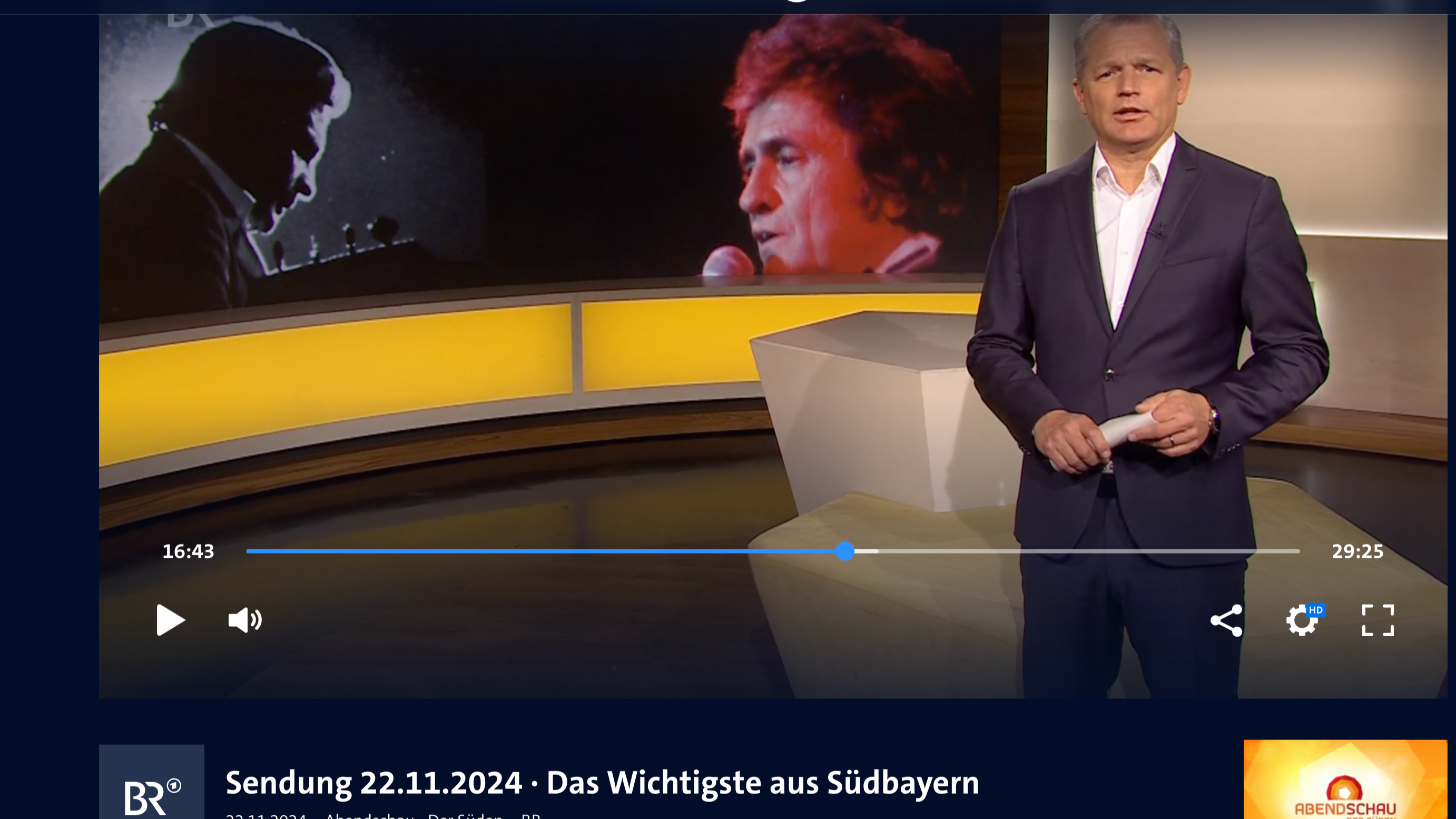 Bayern-History-App: Johnny Cash in Landsberg, Sendung 22.11.2024 ∙ Abendschau - Der Süden ∙ BR