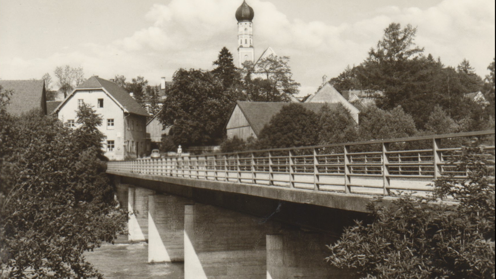 Gasthof zur Brücke in Kaufering um 1930