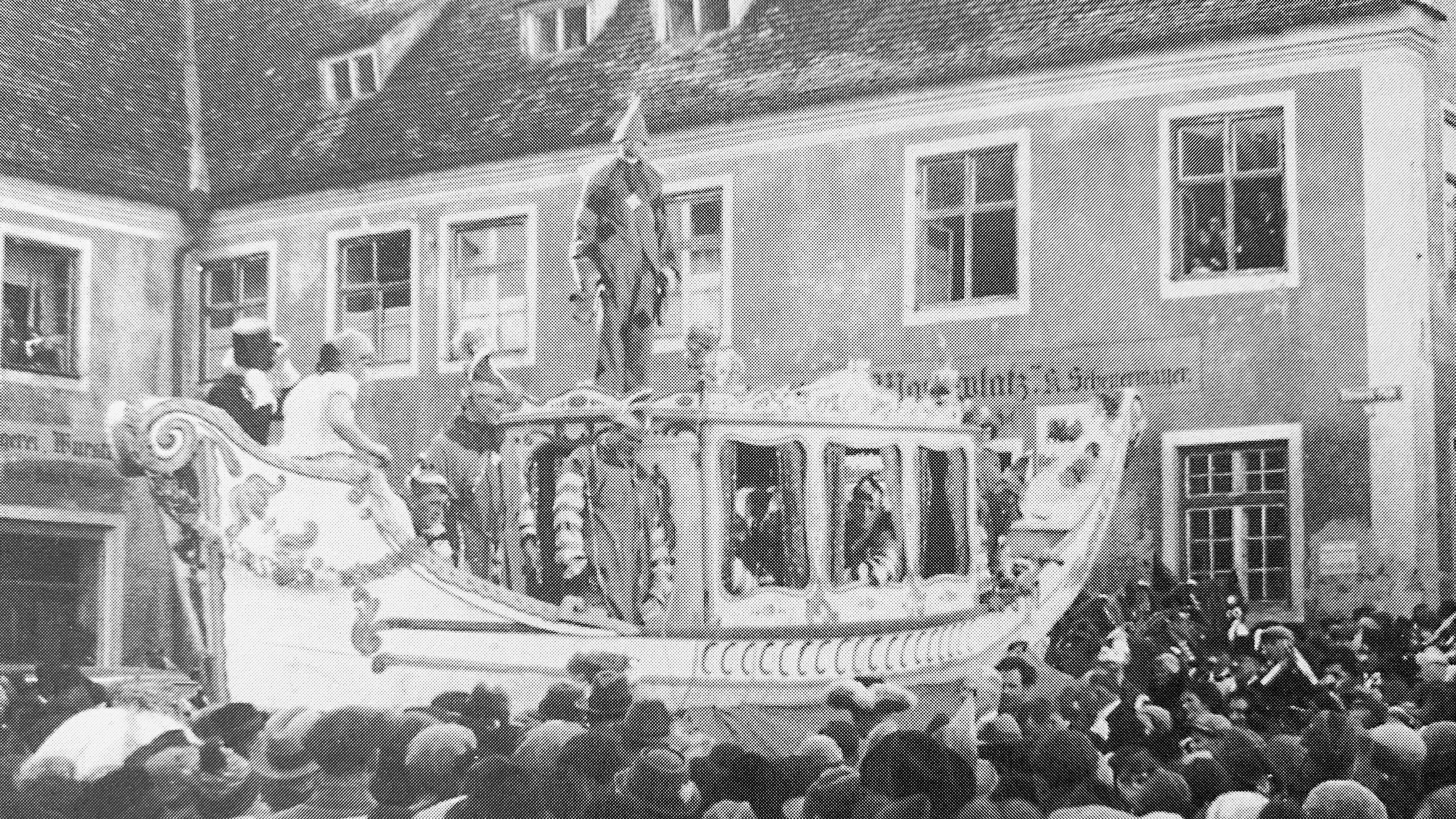 Eine Nachbildung des Klosterschiffs 1934
