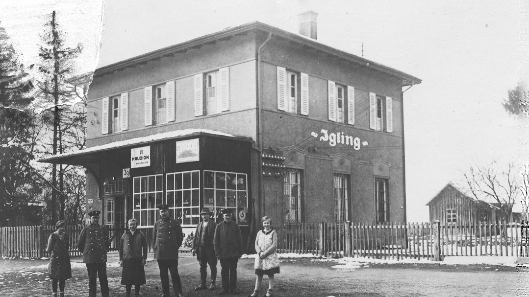 Der Bahnhof Igling, 1902, Archiv Walter Meier
