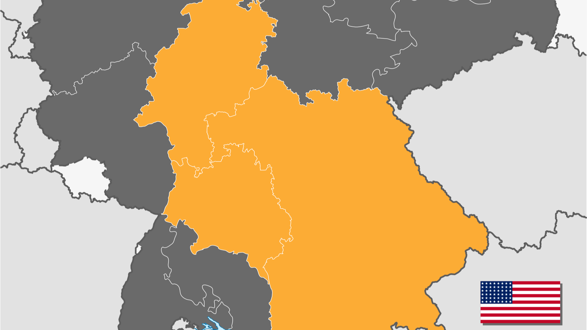 Amerikanische Besatzungszone und Amerikanischer Sektor von Berlin ab 8. Juni 1947, Wikipedia

Deutschland Besatzungszonen 8 Jun 1947 - 22 Apr 1949.svg von WikiNight2 / abgeleitetes Werk: WikiNight2, Amerikanische Besatzungszone. Gebietsstand vom 8. Juni 1947 bis 22. April 1949.