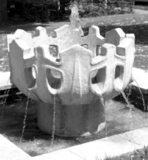 Der Brunnen vor dem Landratsamt
